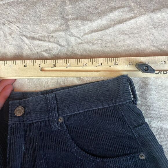 Vintage Solo Semore Shorts Mens 30 Blue Corduroy Made in USA Surf Skate NWT Logo - Picture 9 of 11